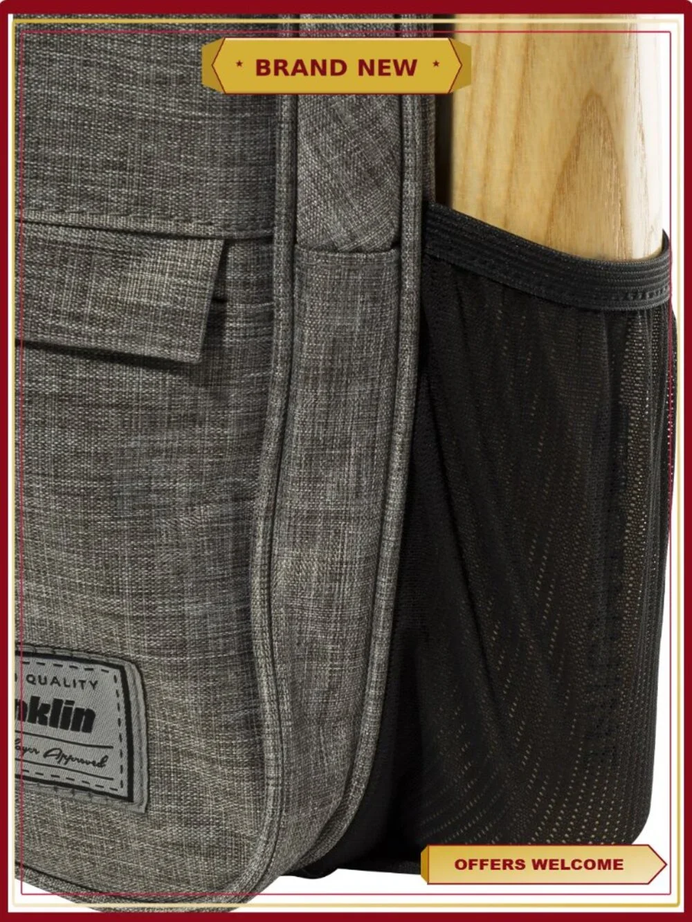 Youth MLB Backpack Baseball School Everyday Use Gear Bag with Fence Hook